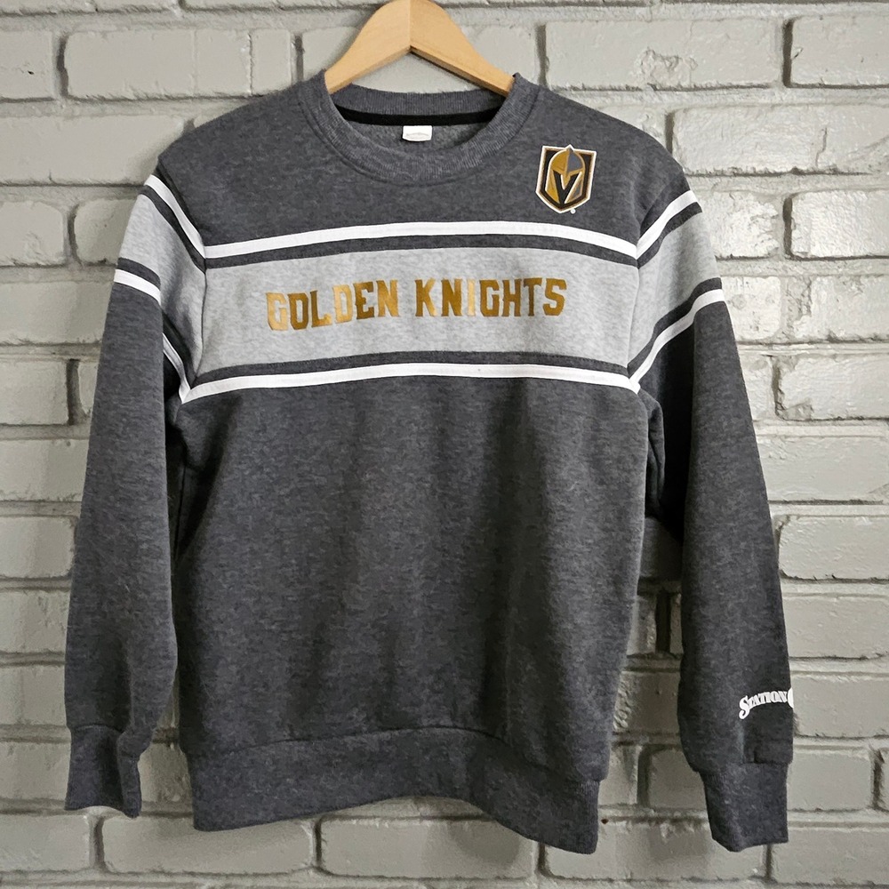 Vegas Golden Knights Station Casinos Grey Fleece Pullover Sweatshirt Adult Small